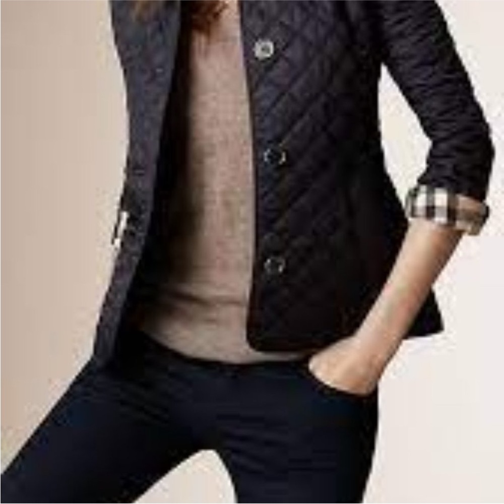 Burberry Black Copford Quilted Jacket, Blazer
